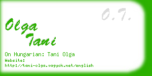 olga tani business card